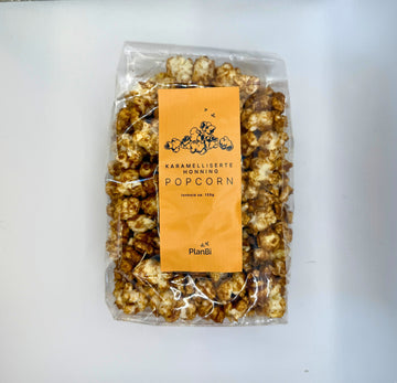 Karamelliserte popcorn med honning