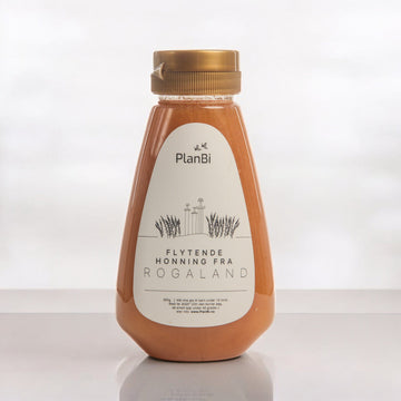 Flytende honning fra Rogaland i klemflaske 350g