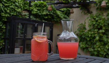 Smaken av forsommer: Rabarbrasaft med honning