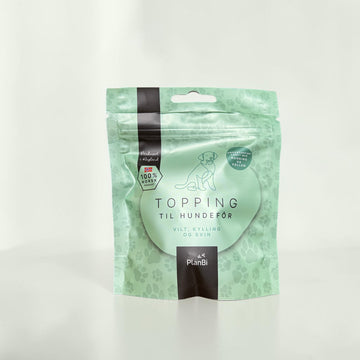 Topping til hundefôr med honning og pollen